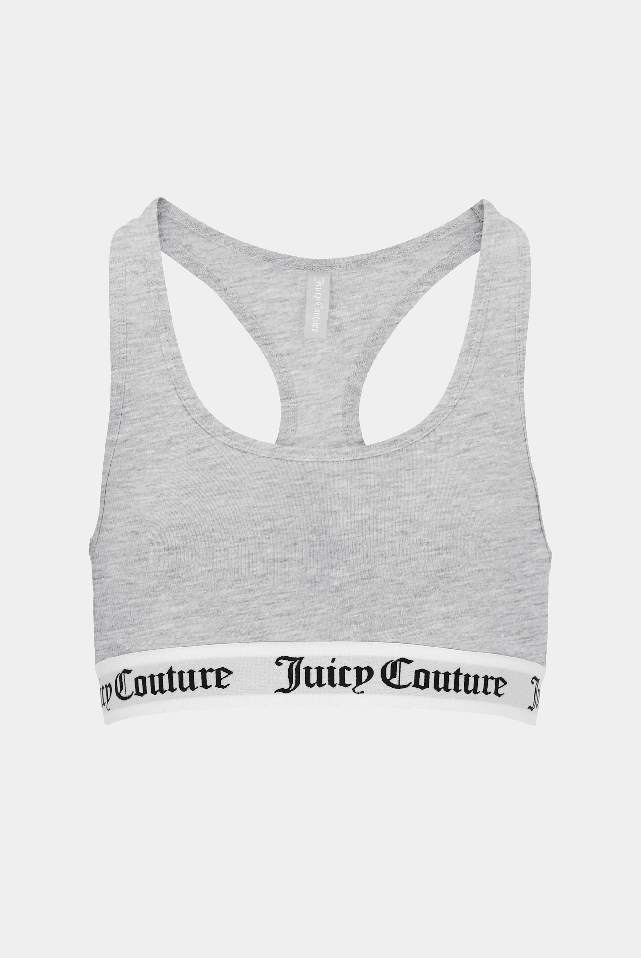 SILVER MARL COTTON LOUNGE RACER BRA